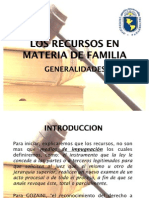 Los Recursos en Materia de Familia