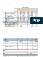 Structures One - Office Project Budget List