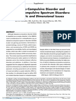 Ocd and Ocsd - Diagnostic and Dimensional Issues