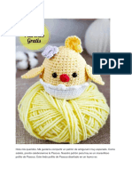 Pollito de Pascua Facil Amigurumi PDF Patron Gratis en Espanol