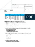 Soal & Jawaban PAS Kelas 2 Tema 3