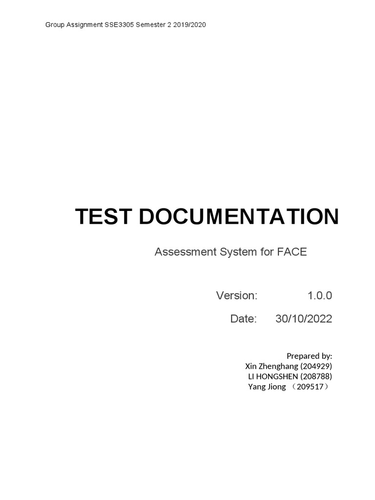 05 Test Documentation | PDF | Software Testing | Computing