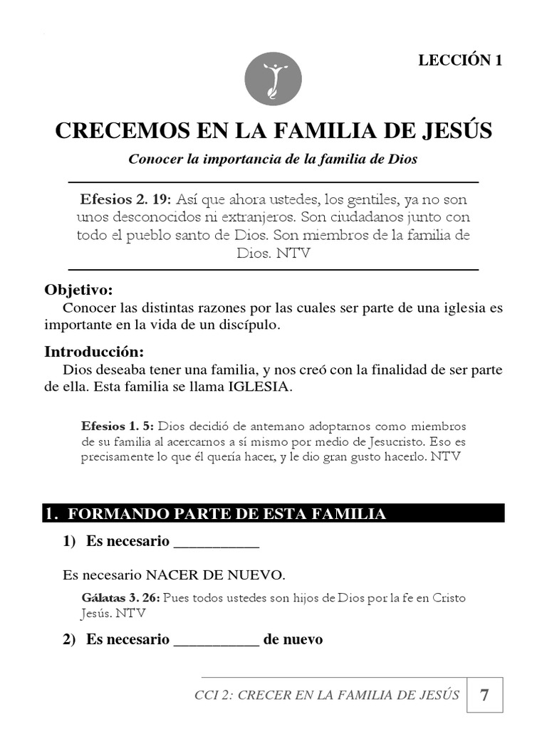Creciendo en la Familia de Jesús | PDF | Cristo (título) | Jesús