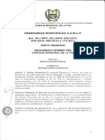 Reglamento Interno Del Concejo Municipal Texto Ordenado 201211