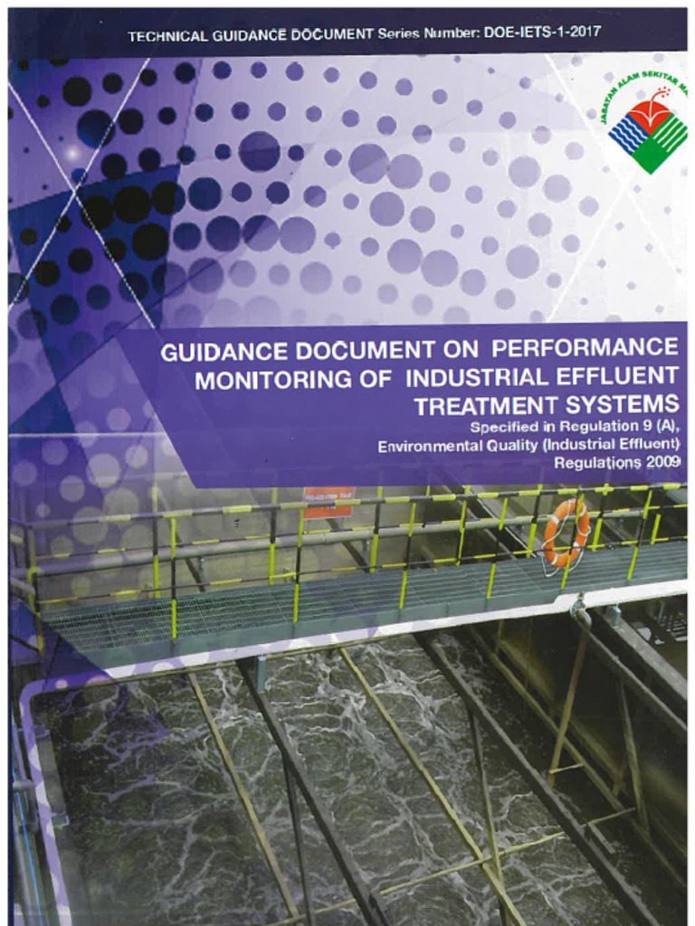 Guidance Document On Performance Monitoring of Industrial Effluent