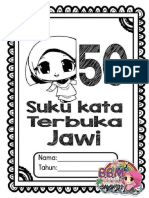 50 suku kata terbuka Jawi