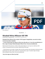 Skadad Stina Nilsson Till VM - SVT Sport