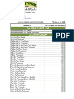 List - de Prec. Marzo 7 Del 2020