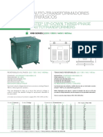 Auto-Transformadores Trifasicos: Step Up-Down Three-Phase Autotransformers