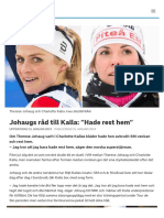 Johaugs Råd Till Kalla: "Hade Rest Hem" - SVT Sport