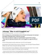 Johaug: "Mer Ro Och Trygghet Nu" - SVT Sport