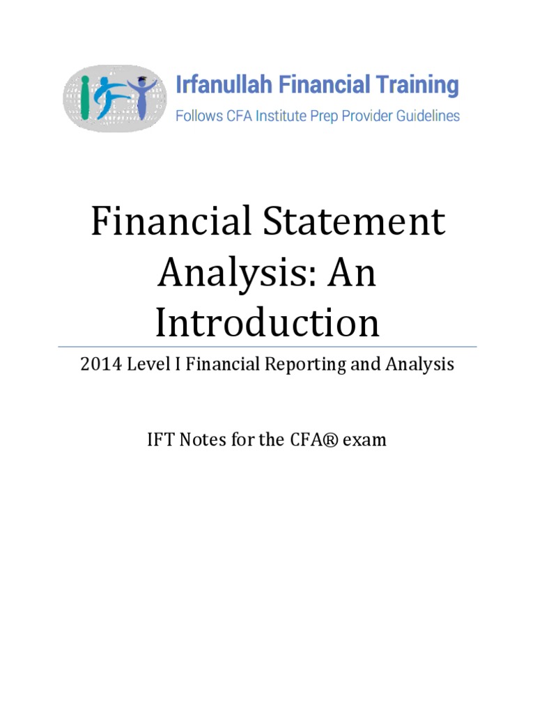 R22 Financial Statement Analysis IFT Notes | PDF | Income Statement ...