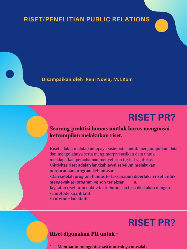 Riset dalam Public Relations | PDF