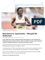 Banrekord Av Jepchumba - SM-guld För Andersson - SVT Sport