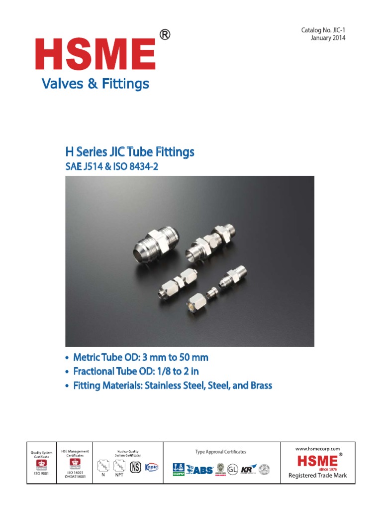 E5b C Hsme Jic Fittings PDF