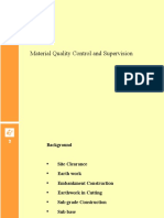 Material Quality Control for Road Construction