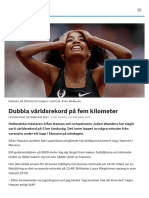 Dubbla Världsrekord På Fem Kilometer - SVT Sport