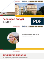 Penerapan Fungsi Linier