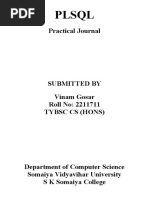 Vinamgosar 22117-11 PLSQL Journal