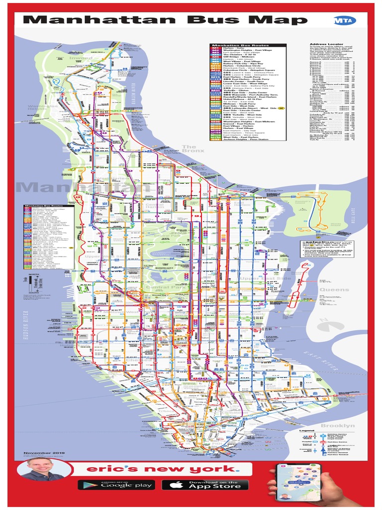 Bus Manhattan New York | PDF | Manhattan | Routes