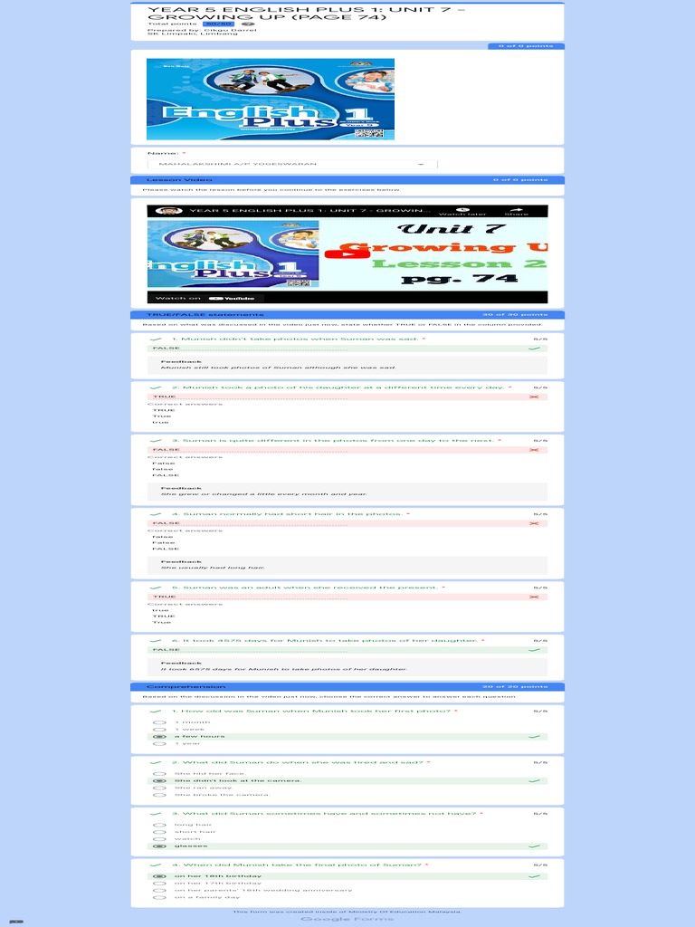 Year 5 English Plus 1 Unit 7 Pdf