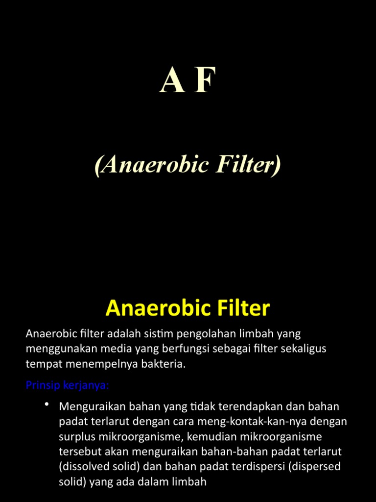 Anaerobic Filter | PDF