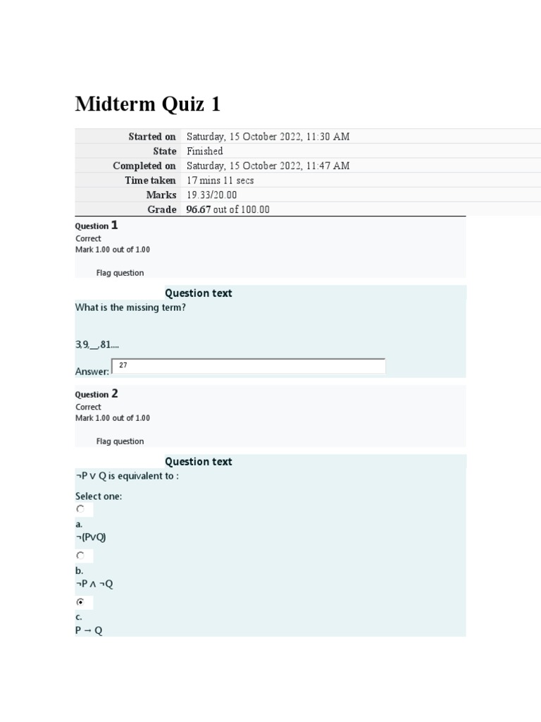 Midterm Quiz 1 PDF
