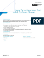 EDU - DATASHEET - VMware Tanzu Kubernetes Grid Install Configure Manage V1.0