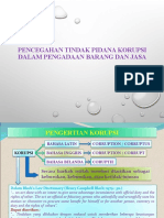 Pencegahan Tindak Pidana Korupsi Dalam Barjas