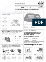 AVALIAÇÃO DE PORTUGUES 1 ANO 2 BIMESTRE