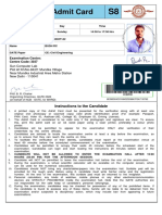 D183 F28 Admit Card