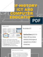 ICT and COMPUTER EDUC.