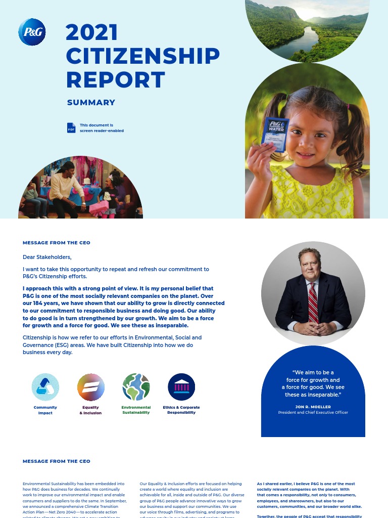 Citizenship Report 2021 Summary Screen Reader Enabled | PDF | Low ...