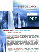 Clase Diseño Físico Relacional - BASE DE DATOS