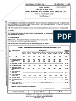 IS 493 Part I 1981 Specification For General Purpose Machinery and Spindle Oils - Part I Machinery Oils