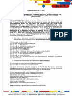 COMUNICADO #21-2022 Proceso de Recepcion de Documentos para Inscripcion UNETRANS