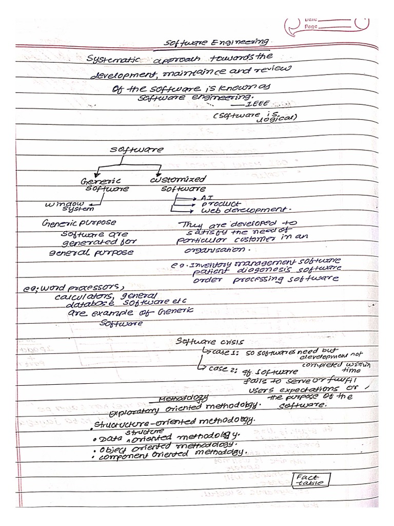 Software Engineering Notes | PDF