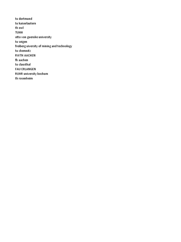 MECHANICAL ENGINEERING COURSES IN GERMANY intelligence overview