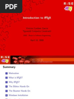 Introduction to Latex