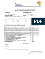 Evaluation Form of PST