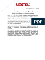 090311 Boletín Nextel IXC denuncias vs Telcel