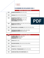 Rol de Examenes de Aplazados 2022 1