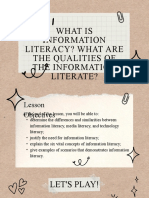 What Is Information Literacy? What Are The Qualities of The Information Literate?