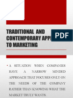Traditional & Modern Marketing Approaches