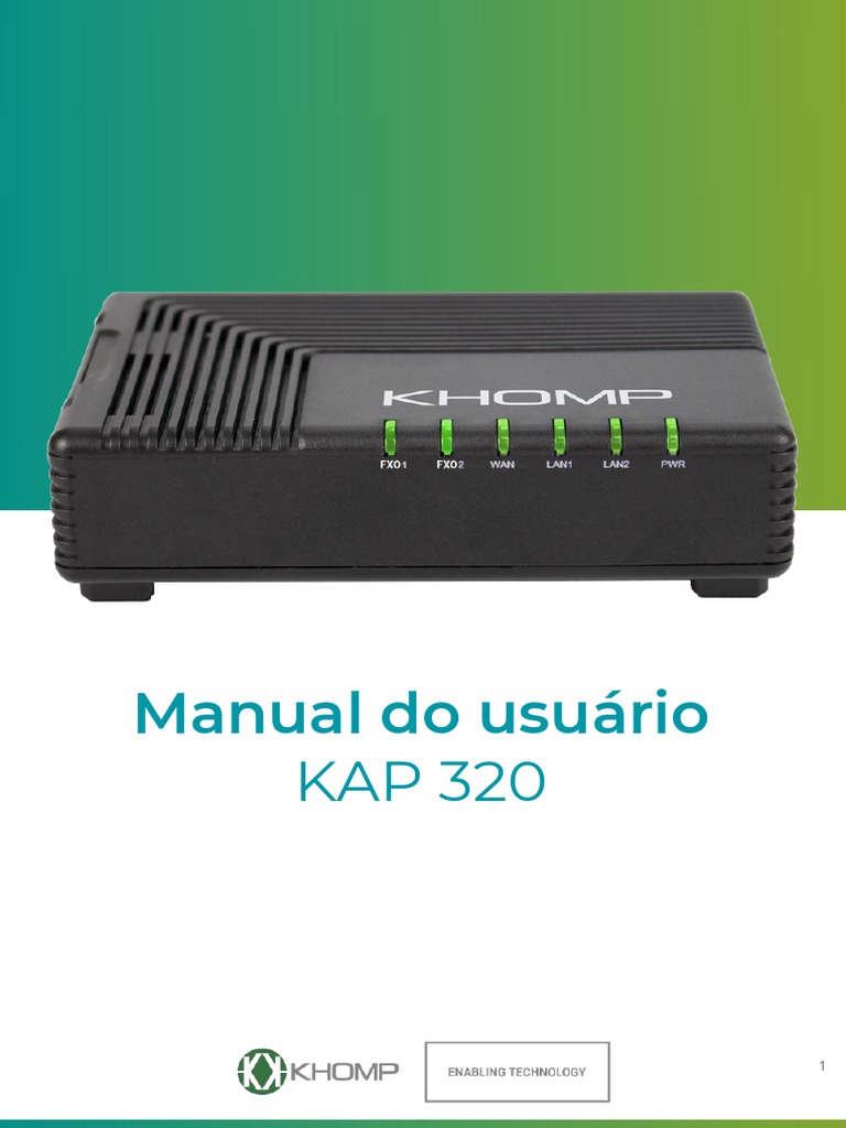 Manual Kap 320 Khomp | PDF