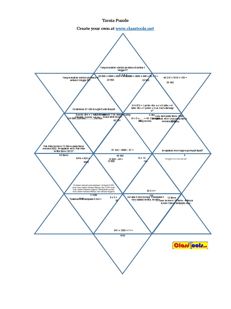 Tarsia Matematik Pdf