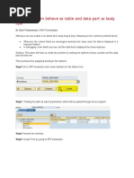 Making Subform Behave As Table and Data Part As Body Row