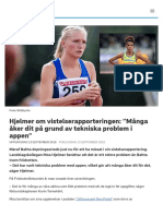 Hjelmer Om Vistelserapporteringen: "Många Åker Dit På Grund Av Tekniska Problem I Appen" - SVT Sport