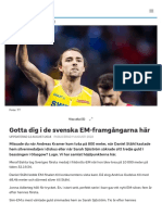 Gotta Dig I de Svenska EM-framgångarna Här - SVT Sport