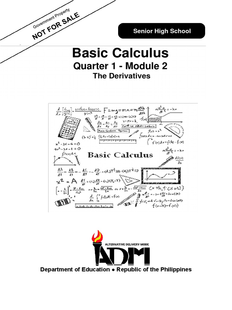 Basic Calculus G11 Q1 Mod2 The Derivative V5 4 Editedlanguage